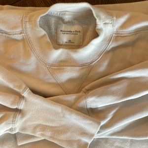 A&F soft AF taupe oversized sweatshirt